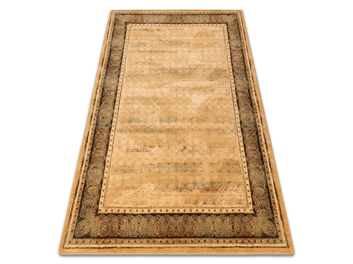 Alfombra de Lana Omega Lava Color Miel (135 x 200 cm)