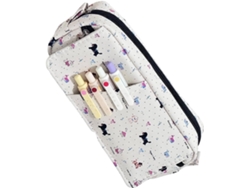Estuche Para Lápices De Gran Capacidad Para Organizar Los Útiles Escolares, Con Un Sencillo Diseño De Cachorro.