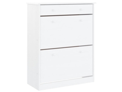 Zapatero alto de madera maciza de pino blanco MAISON EXCLUSIVE (77x35x96 cm)