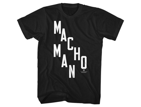 Camiseta ROCKINSTONE con letras apiladas Macho Man Randy Savage (Algodón - XXXL)