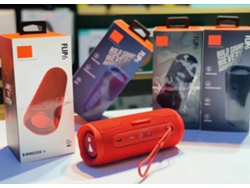 Altavoz Dual Multifuncional de Audio Bluetooth Flip6 (Rojo, sin Tarjeta de Memoria) 