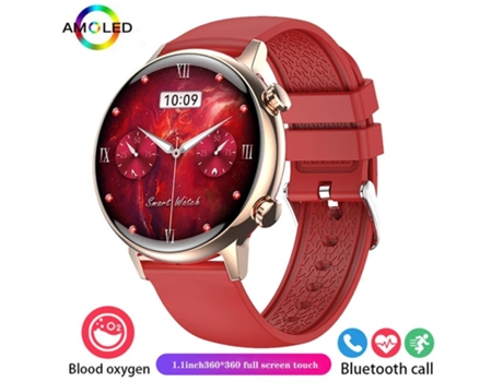 Reloj inteligente HK39 con llamada Bluetooth NFC para mujer, relojes con esfera personalizada, reloj inteligente deportivo con rastreador de activi...