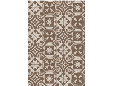 Esschert Design Alfombra de exterior azulejos portugueses 182x122 cm