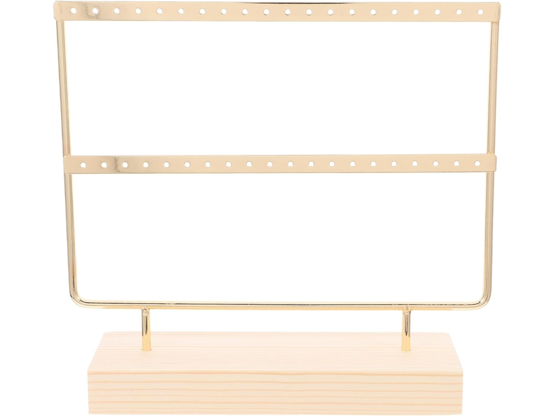 Organizador Multicapa Presentación Clara Ordenada Madera Estable Elegante Soporte Pendientes Joyas Base