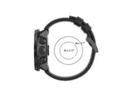 Correa de silicona de repuesto universal de 24 mm para reloj inteligente compatible con Suunto 9 Cdsx Ly Ebike