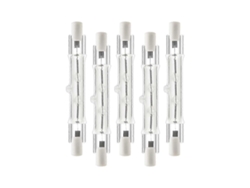 Rebe-5 Pack Bombilla Halógena Lineal R7s 118mm 300w 230v Ajustable Para Construcción Hogar Tiendas Oficinas Escenarios
