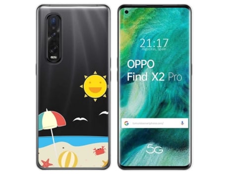 Carcasa Oppo Find X2 Pro TUMUNDOSMARTPHONE Dibujos Transparente