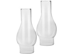 Cristal Para Lámpara De Aceite, 2 Piezas, Diámetro De La Base 52 Cm, Estilo Vintage, Resistente Al Viento, Compatible Con Lámparas.