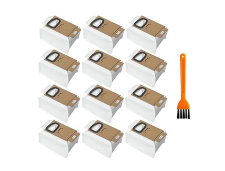 Saco de vácuo 12 peças com escova para xiaomi roborock h6 h7 scwxcq01rr