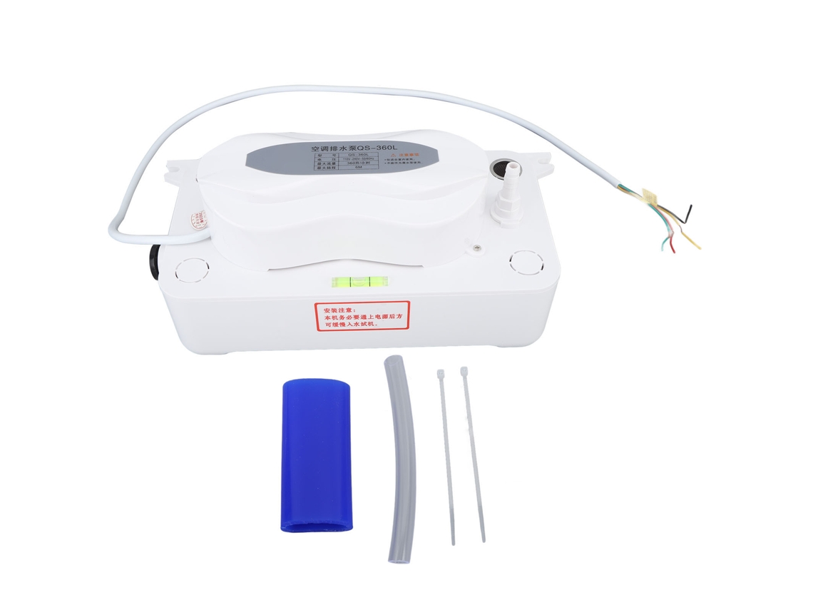 Bomba automática de condensado 2026 para la eliminación de agua del aire acondicionado, 110-240 V, 20 W, 1800 ml.