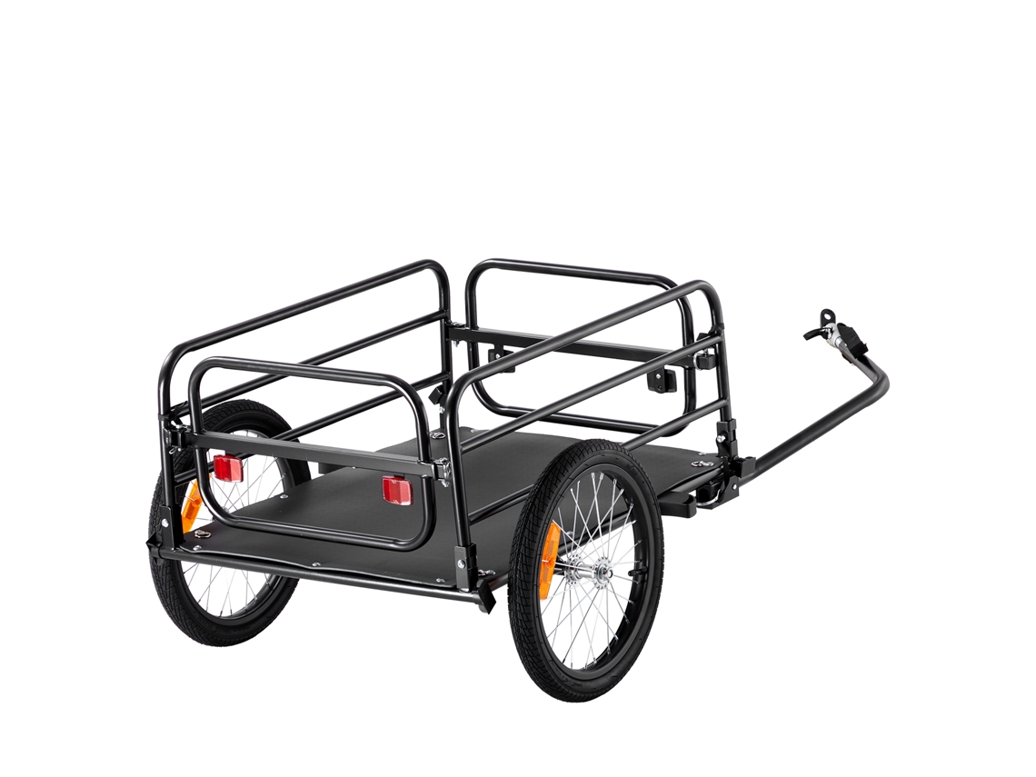 Remolque de carga para bicicletas Succebuy de acero al carbono con capacidad de 160 lb