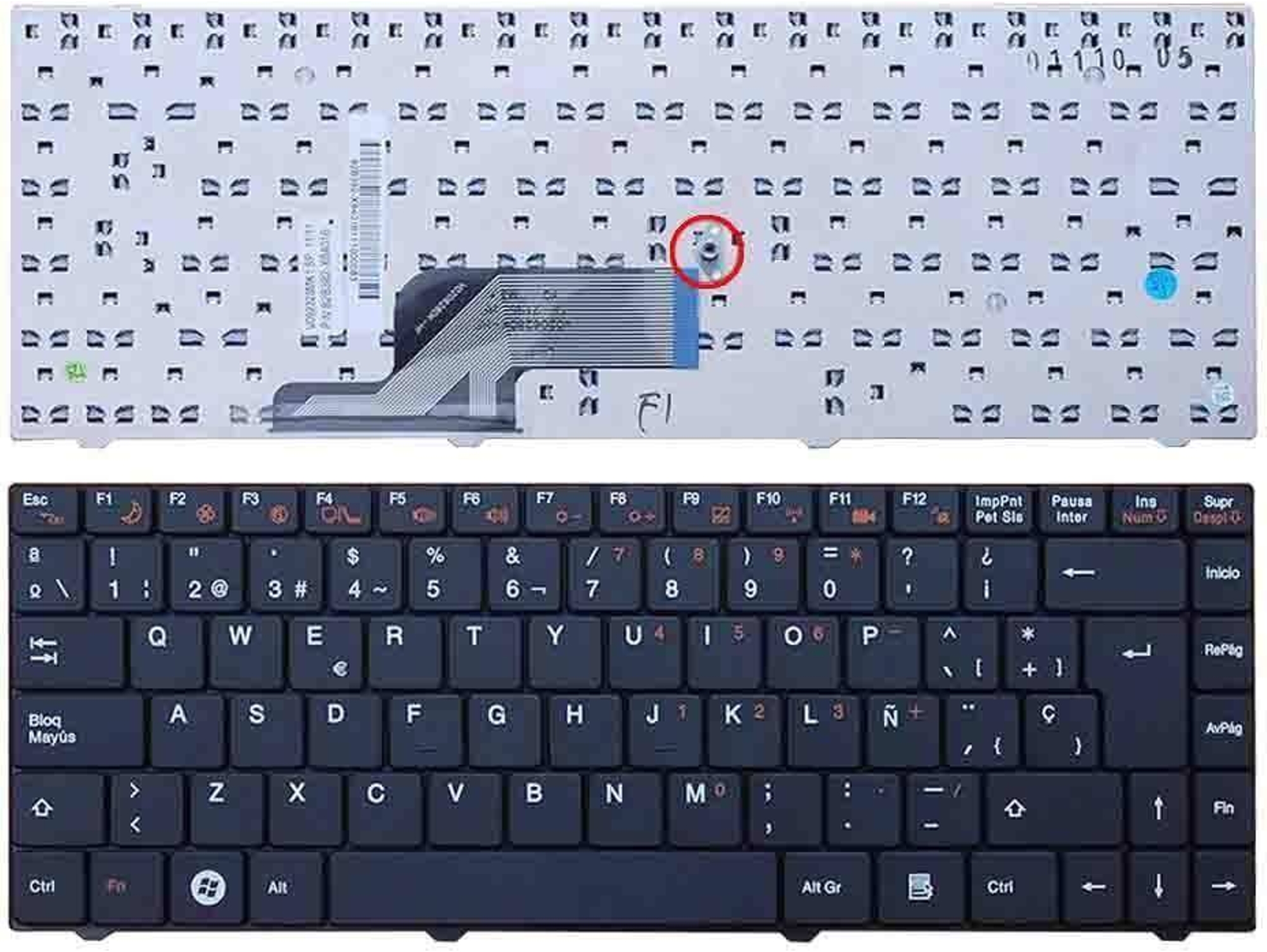 Teclado para Portátil Vit M2400 V092328Mk1