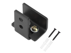 Guías de Suelo y Pared para Puerta Corredera en Acero al Carbono Negro con Tornillos Aiailikill