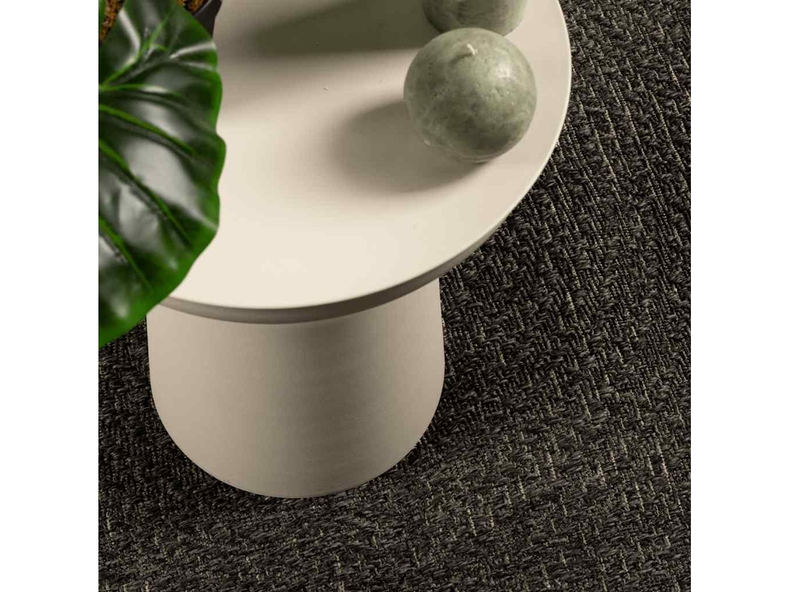 Alfombra Zizur Apariencia Yute Interior Exterior Antracita