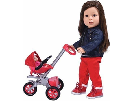Cochecito THE NEW YORK DOLL COLLECTION Bye Baby Doll Stroller Play Set (Edad Mínima: 4 Años - 10.67x9.37x6.38 cm)