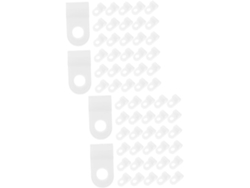2 Juegos De Clips, Sujetadores Y Bridas Para Cables De Alta Resistencia Para Regletas De Enchufes Múltiples.
