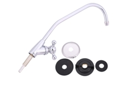 Grifo de cocina de aleación de zinc de 1/4" cromado con filtro de agua potable RO