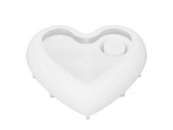 Molde De Silicona Reutilizable Con Forma De Corazón Para Velas Caseras.