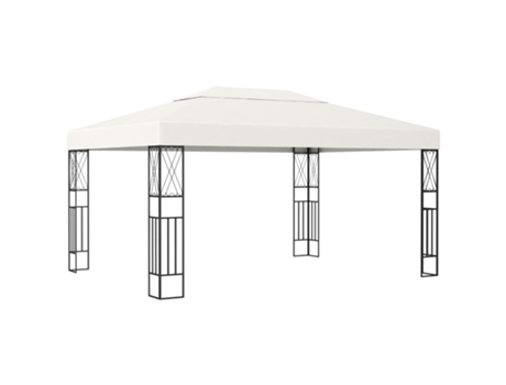 MAISON EXCLUSIVE Cenador tela color crema 3x4 m