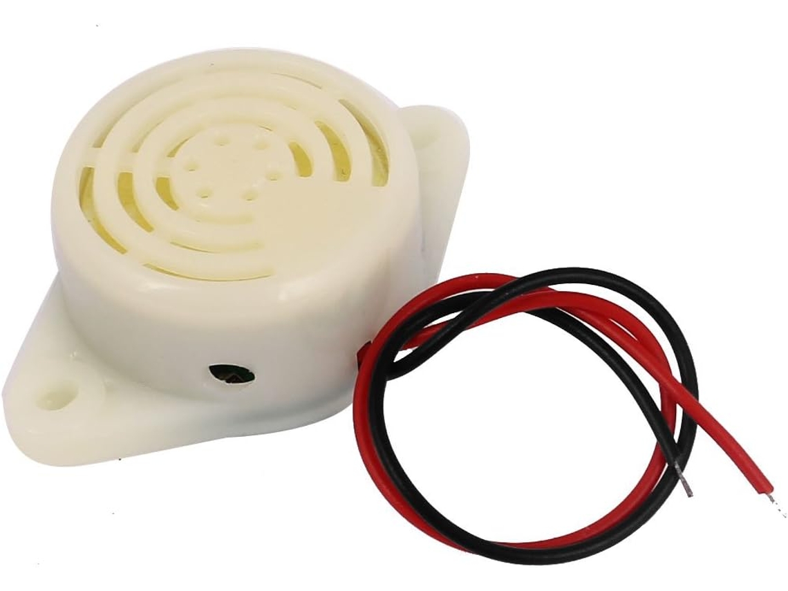 Alarma electrónica miniatura con zumbador y tono intermitente, 2 cables, 3V 24V CC CHABERLU