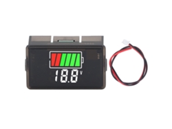 Medidor Digital De Voltaje De Batería Con Retroiluminación Led Para Automóvil, Motocicleta, Barco, Cc 8-100v