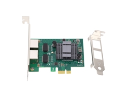 Tarjeta De Red Pcie Con 2 Puertos Gigabit Ethernet 10/100/1000mbps Rj45, Chipset 82576 Y Soporte Bajo Para Windows Y Linux.