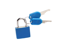 Candado de combinación para equipaje, antirrobo con núcleo de cobre, ideal para mochilas, maletas y armarios (azul)