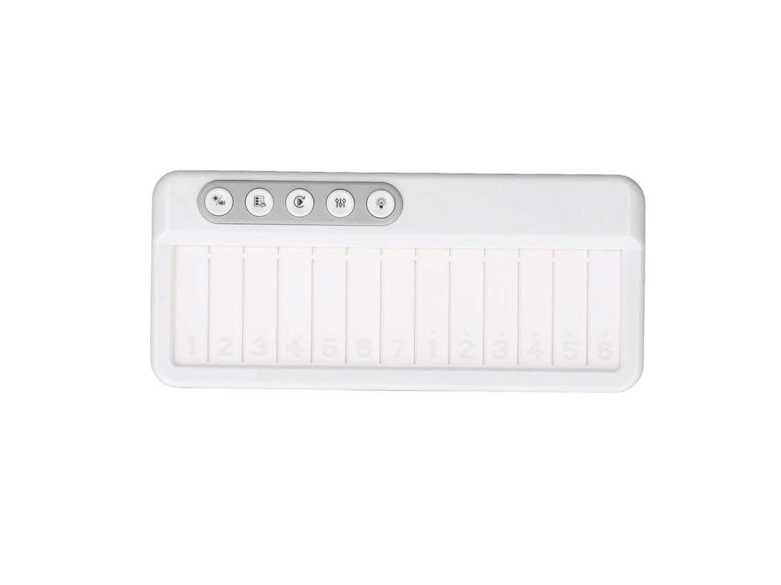Rebe-brinquedo Piano Para Bebê Com Luzes E Sons Educativo Musical Teclado Para Crianças Meninas E Meninos Com Mais De 1 Ano Branco