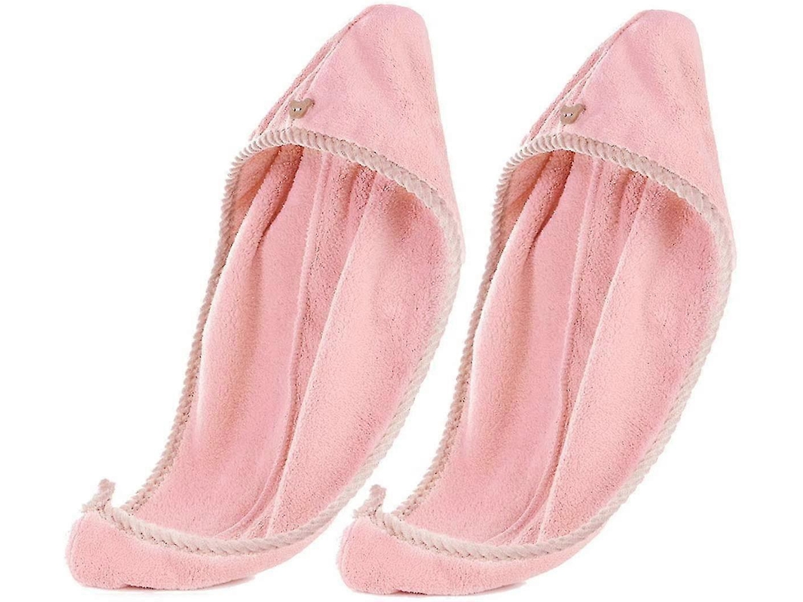 Paquete de toallas para el cabello de varias piezas, turbante de microfibra de secado rápido para mujer. Rosewell
