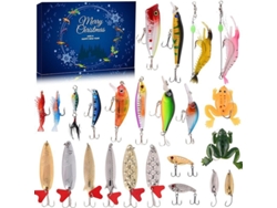 Calendario De Pesca Sorpresa De 24 Días Con Cuenta Regresiva Y Juguetes De Pesca (colorido)