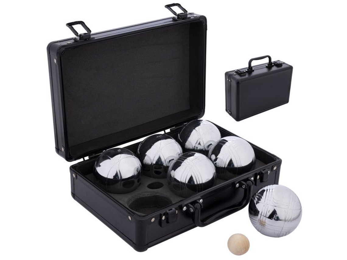 Estuche De Petanca No Especificado 6 Bolas De Metal 74 Mm 720 G Aluminio Negro Engelhart