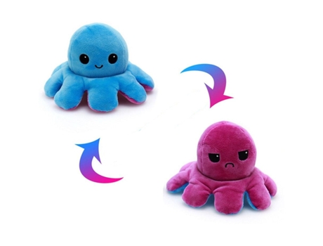 Lindo Octo Reversible de Simulación Suave, Voltereta de Doble Cara, Muñeco de Peluche I