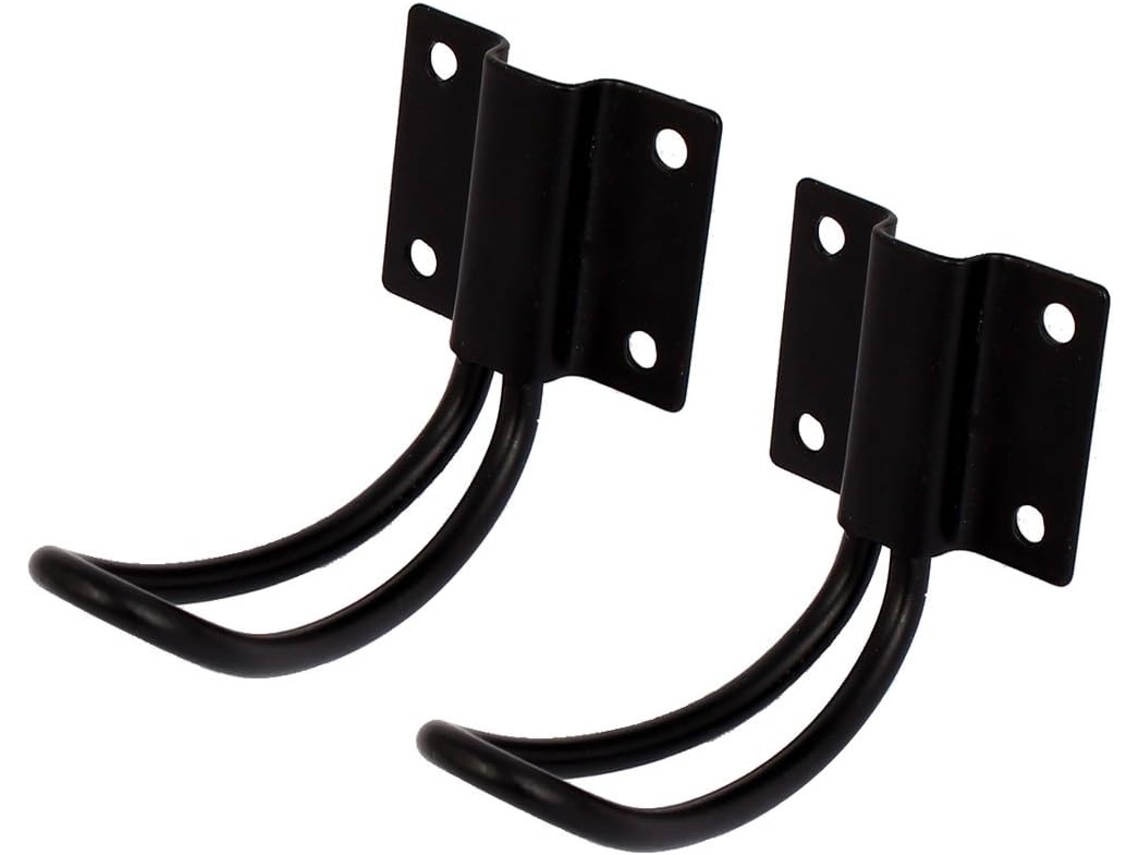 Colgador de pared de metal, 2 piezas, negro CHABERLU