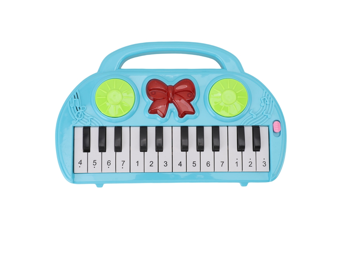 Dan26-juguete Piano Para Bebé Con 14 Teclas, Instrumento Musical Educativo Multifuncional Para Niños Pequeños Azul