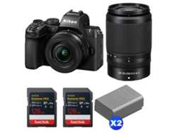 Nikon Z50 Ii + 16-50mm + 50-250mm + 2 Sandisk 128gb Extreme Pro Uhs-ii Sdxc + 2 Nikon En-el25a + Ebook “20 Consejos Para Fotos Que Impactan”