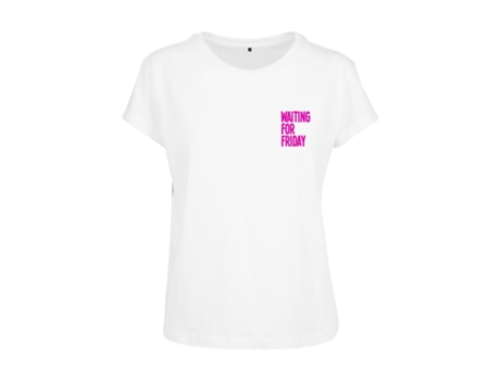 Camiseta de Mujer MISTER TEE Talla Waiting Friday Rosa (4XL)
