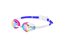 Gafas de natación y accesorios de natación para niños - Silicona impermeable y antivaho. Revestimiento antivaho. Color rosa y blanco (en caja).