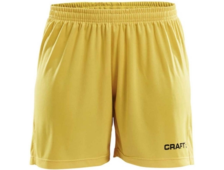 Pantalones para Mujer CRAFT Squad Solid Amarillo para Fitness (L)