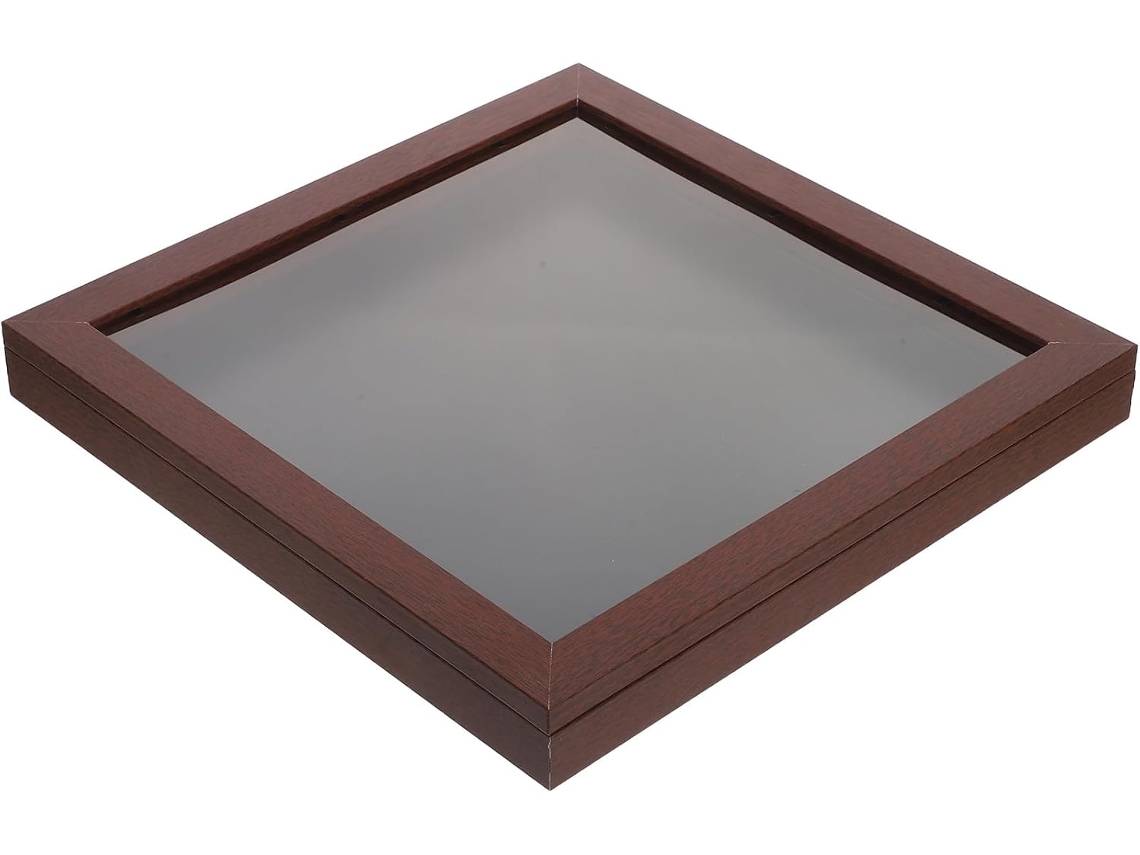 Marco cuadrado de madera para camisetas deportivas - Elegante caja expositora para uniformes - Protege de la deformación - Ideal para el dormitorio - GOKOCO