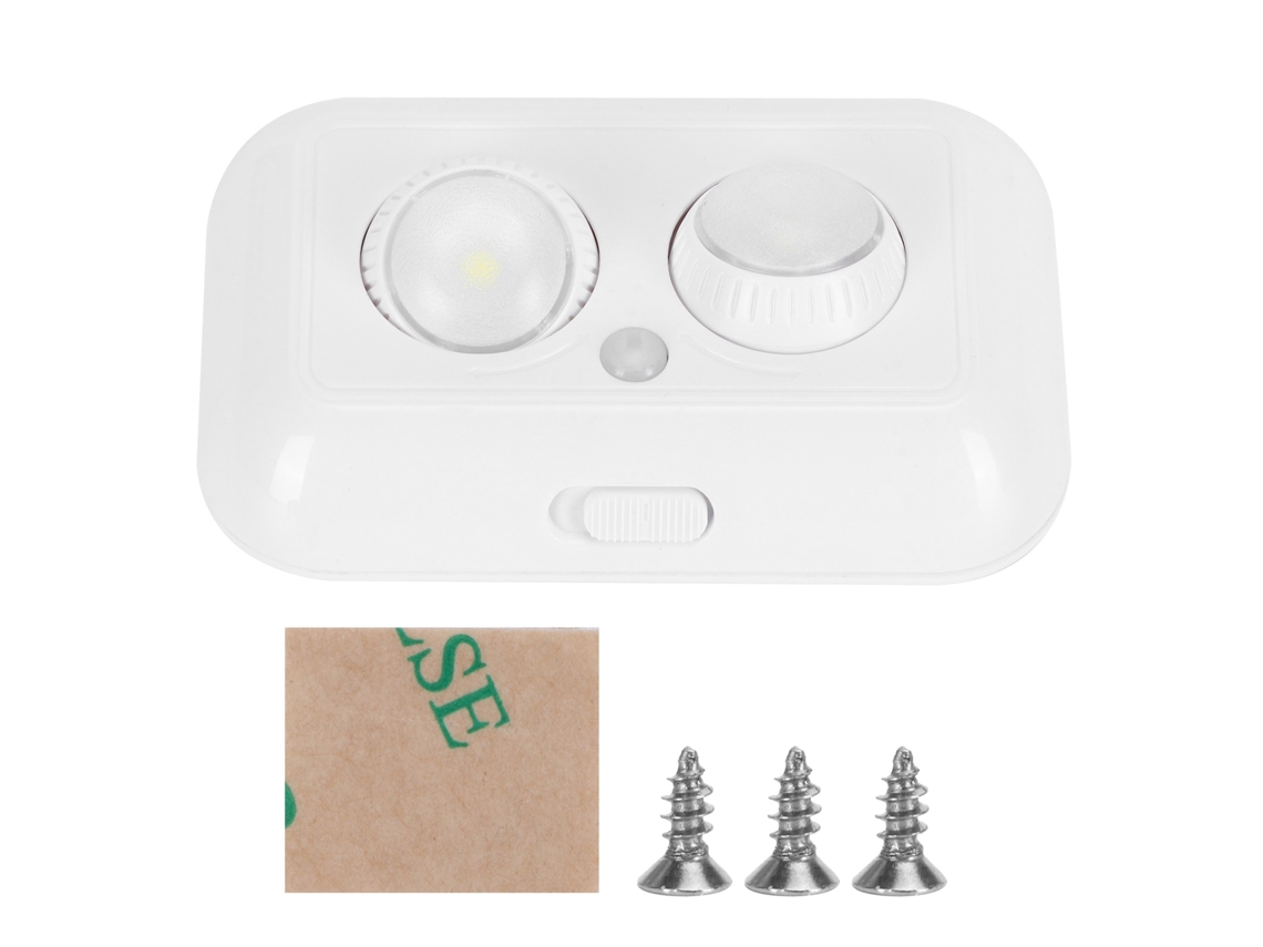 Lámpara LED inalámbrica 2026 con sensor de movimiento PIR infrarrojo automático para uso en interiores y exteriores.