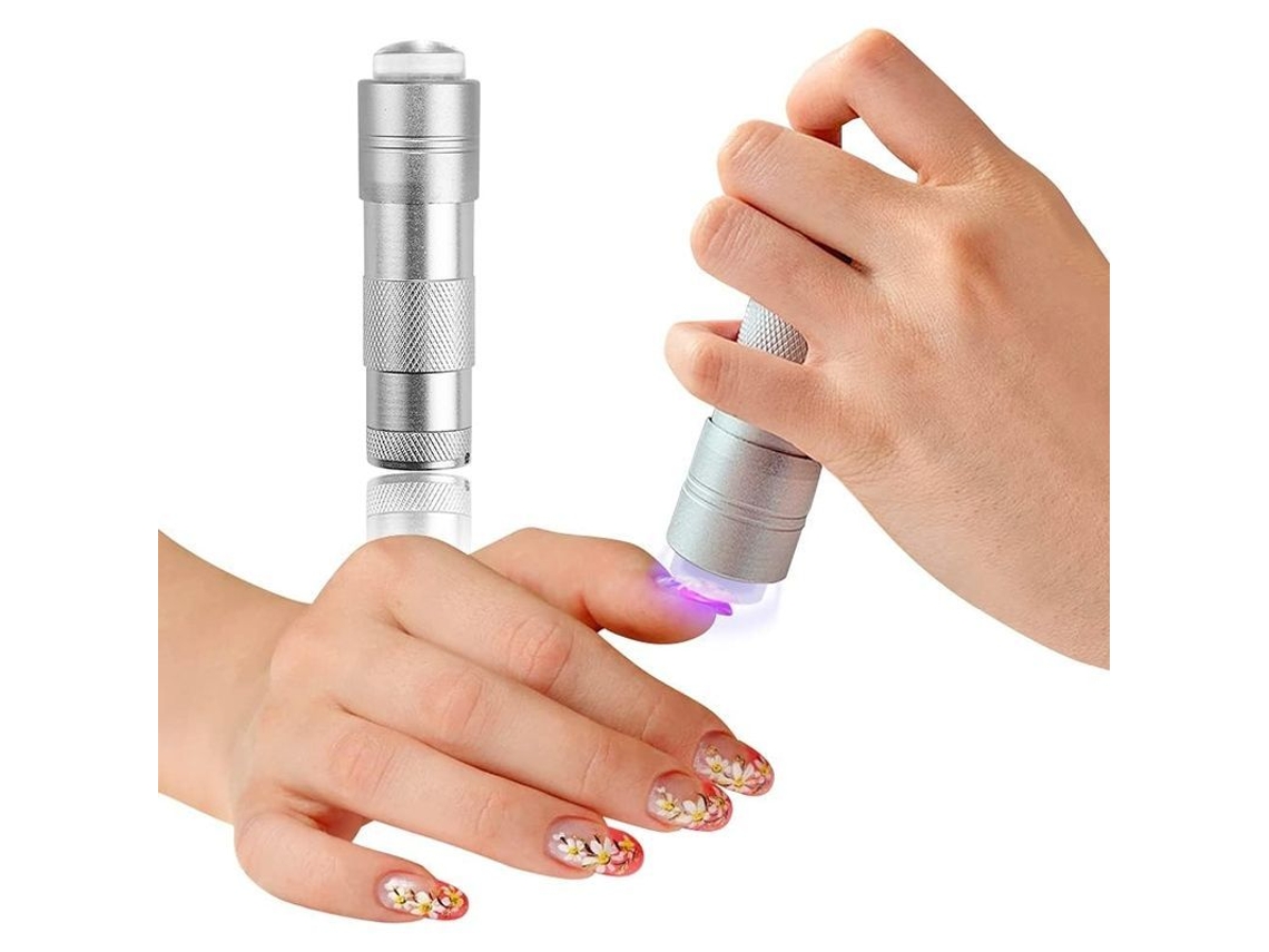 Mini Lámpara Uv Para Uñas 2025, Mango De Silicona Con Cabezal De Secado Rápido, Led Portátil