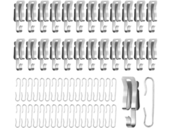 Paquete De 50 Clips Y Espaciadores Metálicos Para Cables Calefactores De Canaletas - Fácil De Usar