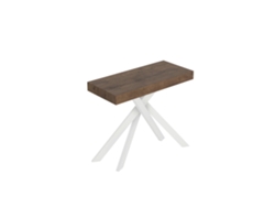 Consola extensible 90x40/196 cm Saki Premium Small patas nogal blanco ITAMOBY