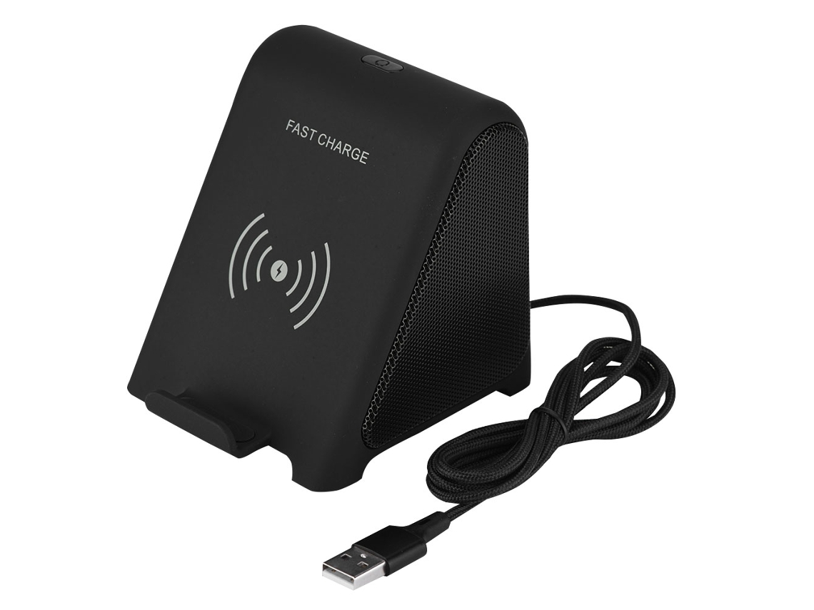 Cargador Inalámbrico Portátil Mini Para Viajes, Altavoz Bluetooth, Soporte Para Teléfono, Altavoz Inteligente