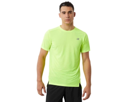 Camiseta de Hombre NEW BALANCE Accelerate Ss Fluo Amarillo (XL)