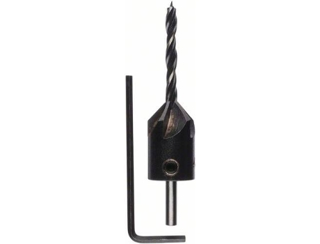 Brocas BOSCH en Espiral para Madera con Avellanador 4 mm