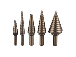 2026velora-5 Piezas Set Broca Escalonada 3/16 A 1-3/8 Pulgadas Broca Cono Carburo Para Madera Metal Plástico