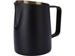 Espumador De Leche Para Espresso, Acero Inoxidable 304, Taza Para Latte Art De 420 Ml, Negro 2025