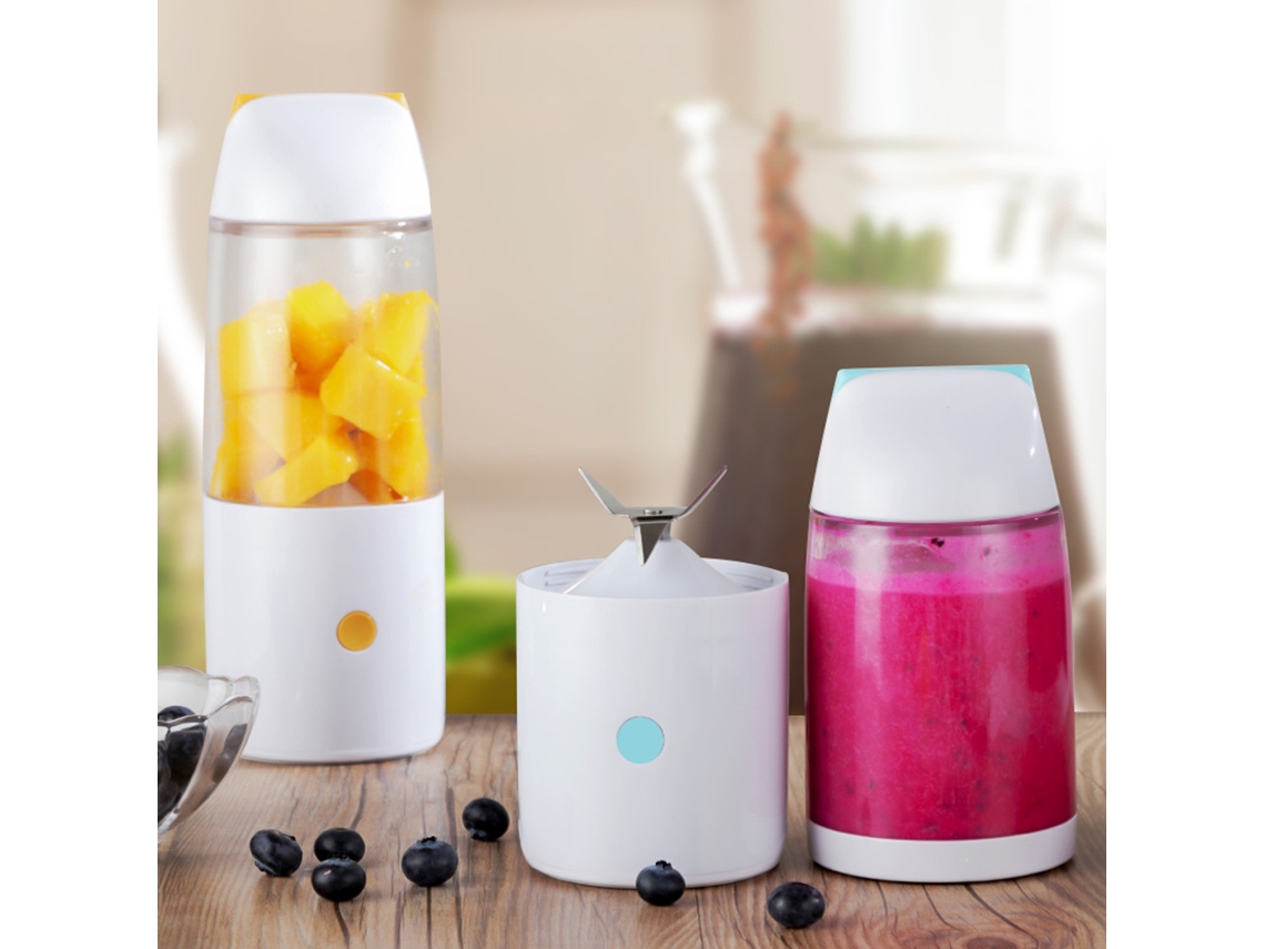 Licuadora Portátil Recargable Por Usb De 400 Ml Para Batidos, Mini Vaso Para Zumos, Batería, 15000 Rpm.
