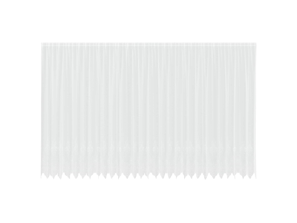 Maison Exclusive - Cortina De Encaje Con Cortinas Floral 280 X 750 Cm Poliéster